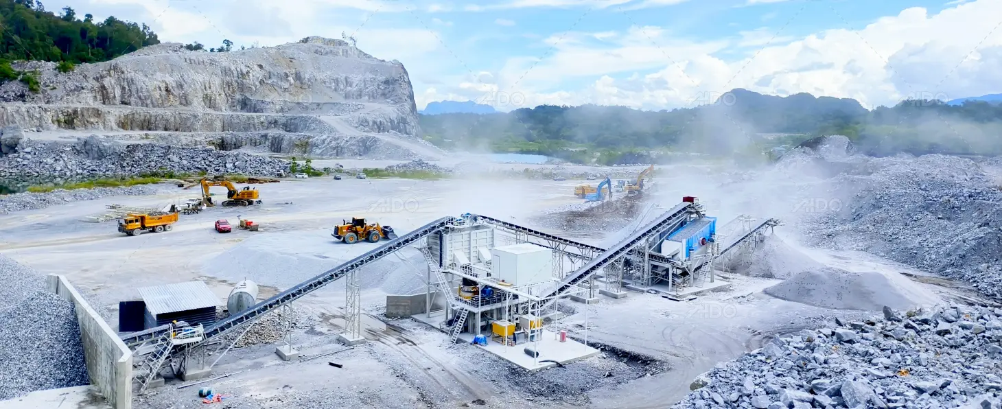 350tph stationary crushing plant in Malaysia