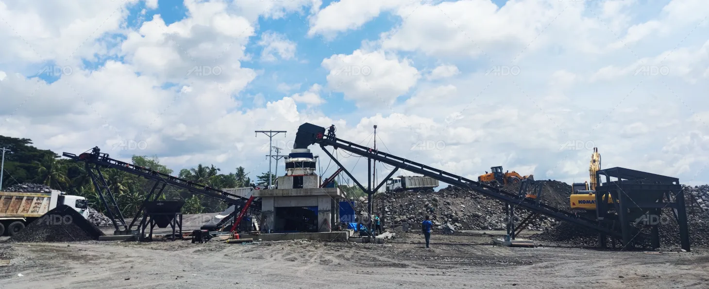 80ton cone crushing plant in the Philippines