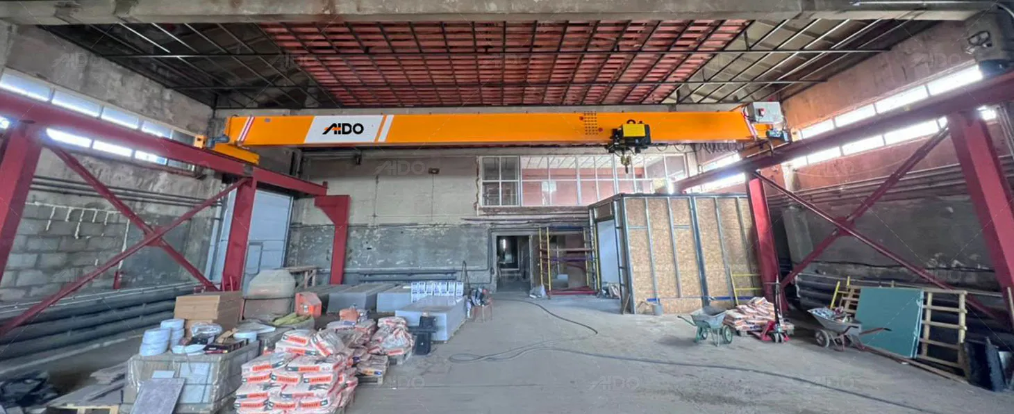 8T Single-Girder Overhead Crane for Industrial Handling in Kazakhstan