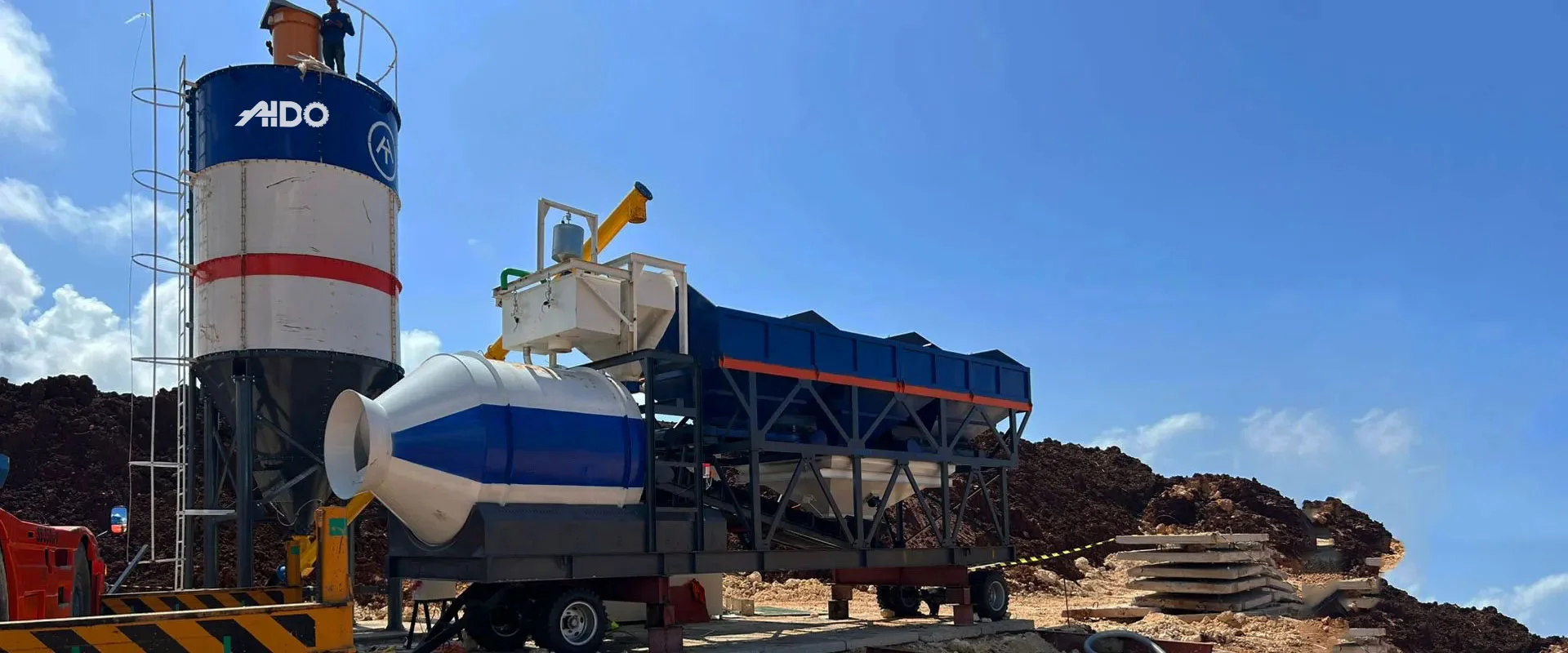 AIDO Drum Type Concrete Batching Plant