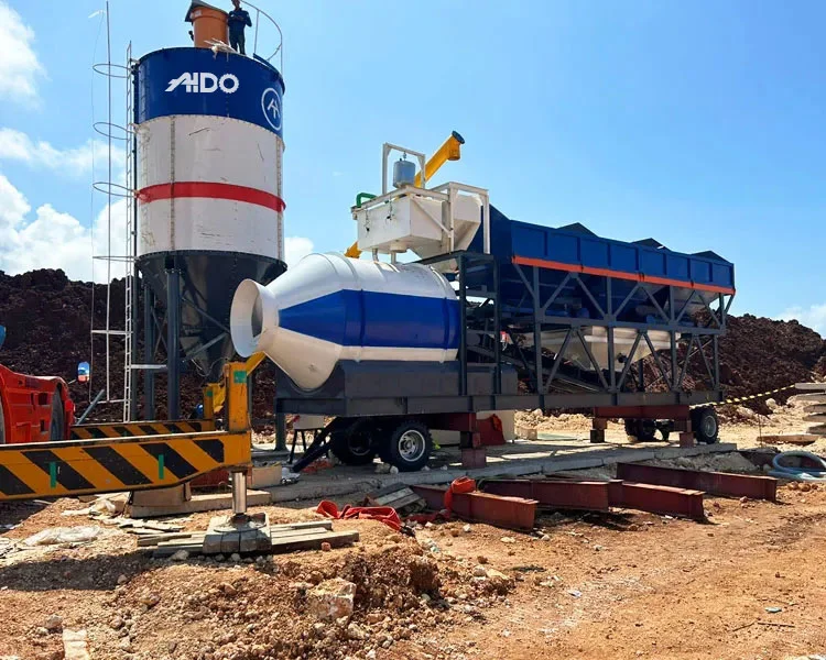 AIDO Drum Type Concrete Batching Plant