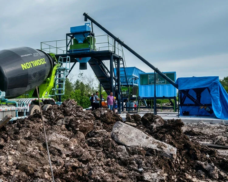 AIDO Dry Mix Concrete Batching Plant