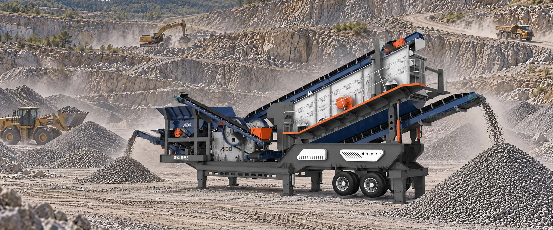 AIDO crushing plant banner