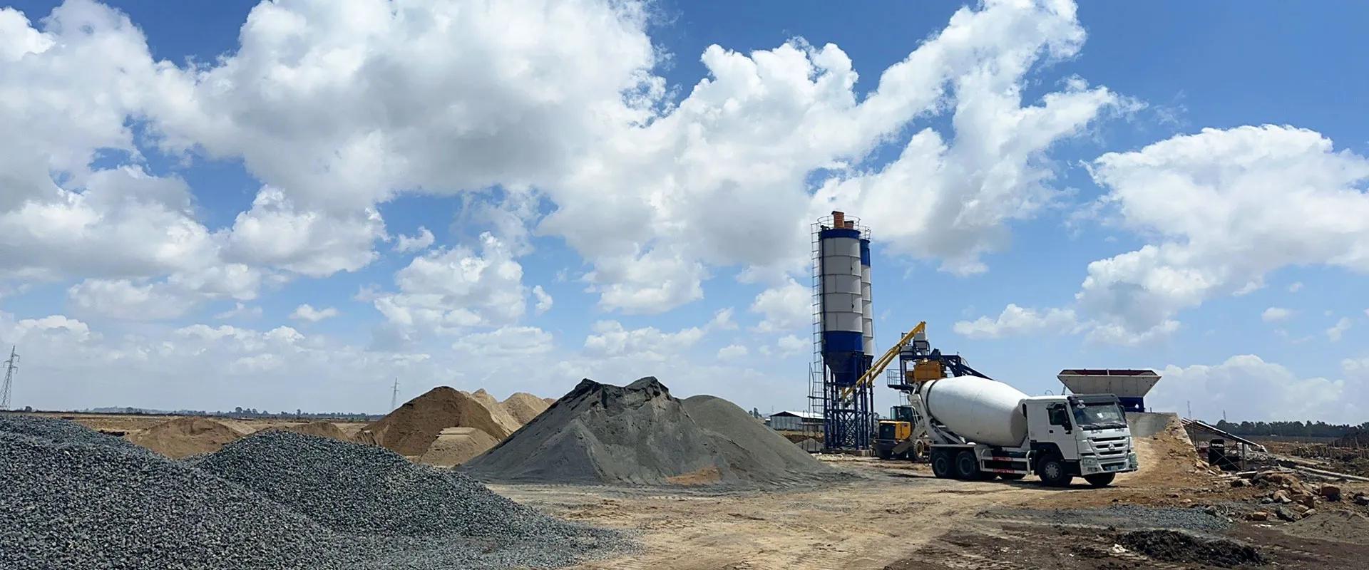 AIDO mobile batching plant banner