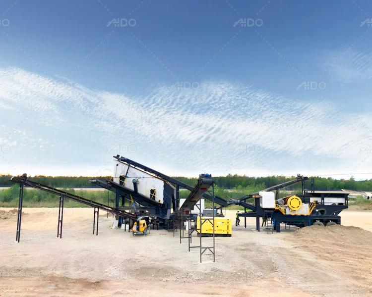 AIDO wheeled mobile crusher plants