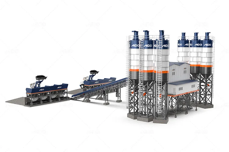 AJ240 concrete batching plant