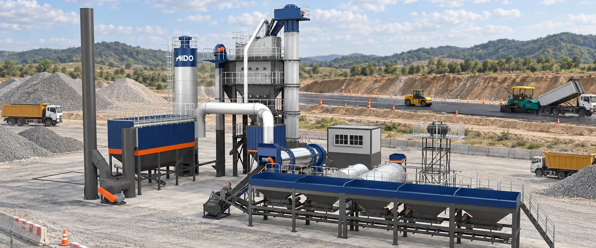 ALQ Stationary Asphalt Batch Plant