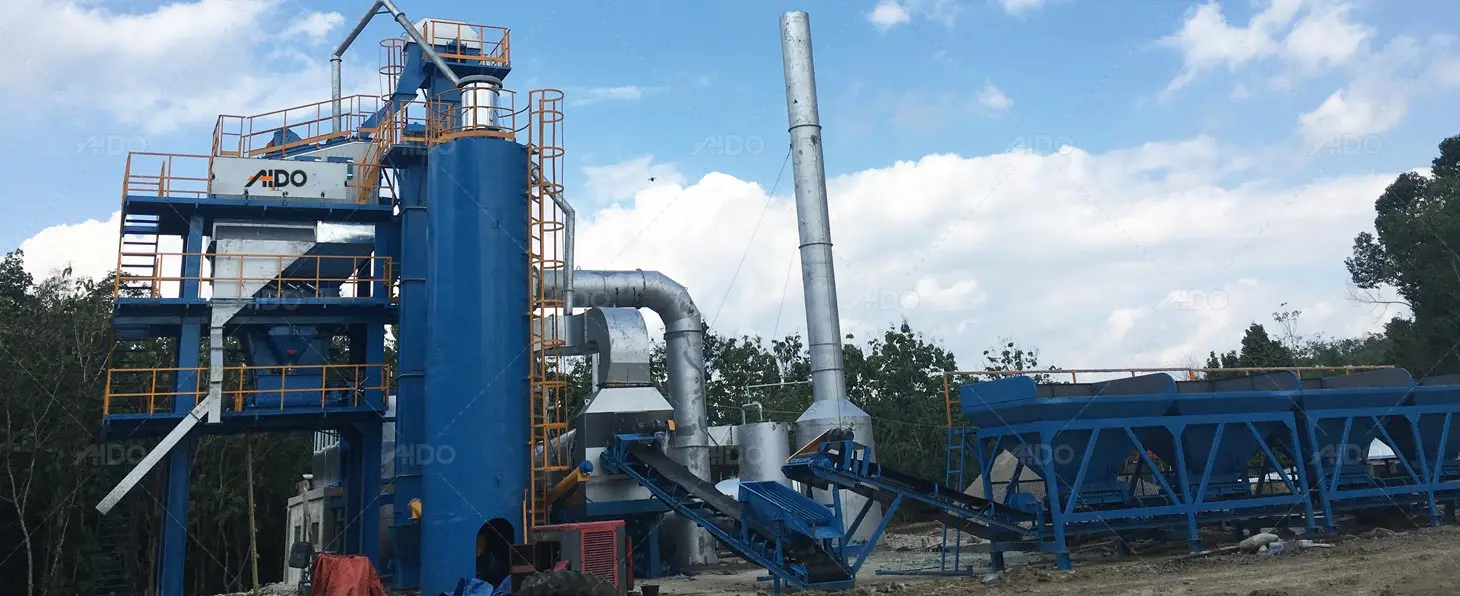 ALQ80 Stationary Asphalt Batch Plant in Indonesia