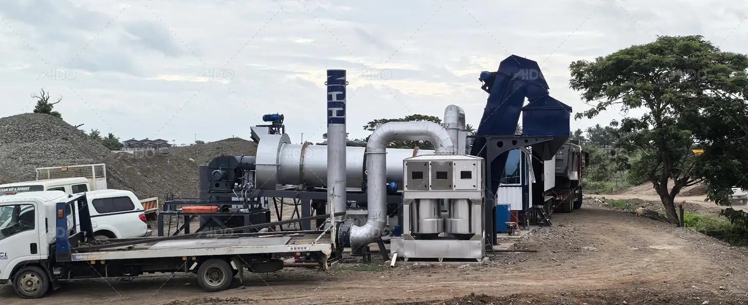 ALT40 Stationary Asphalt Drum Mix Plant in Fiji for Commercial Supply