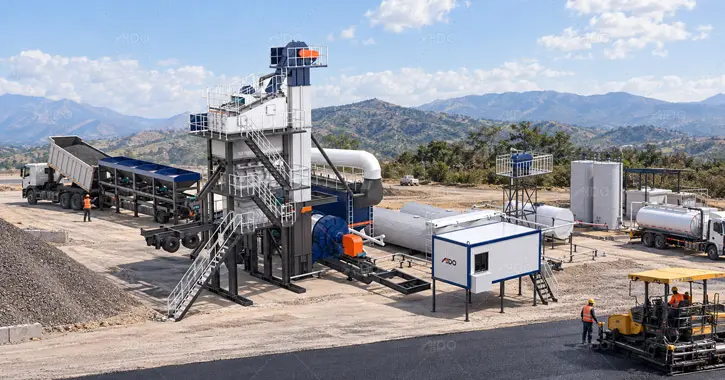 ALYQ160 AIDO Mobile Asphalt Batch Plant