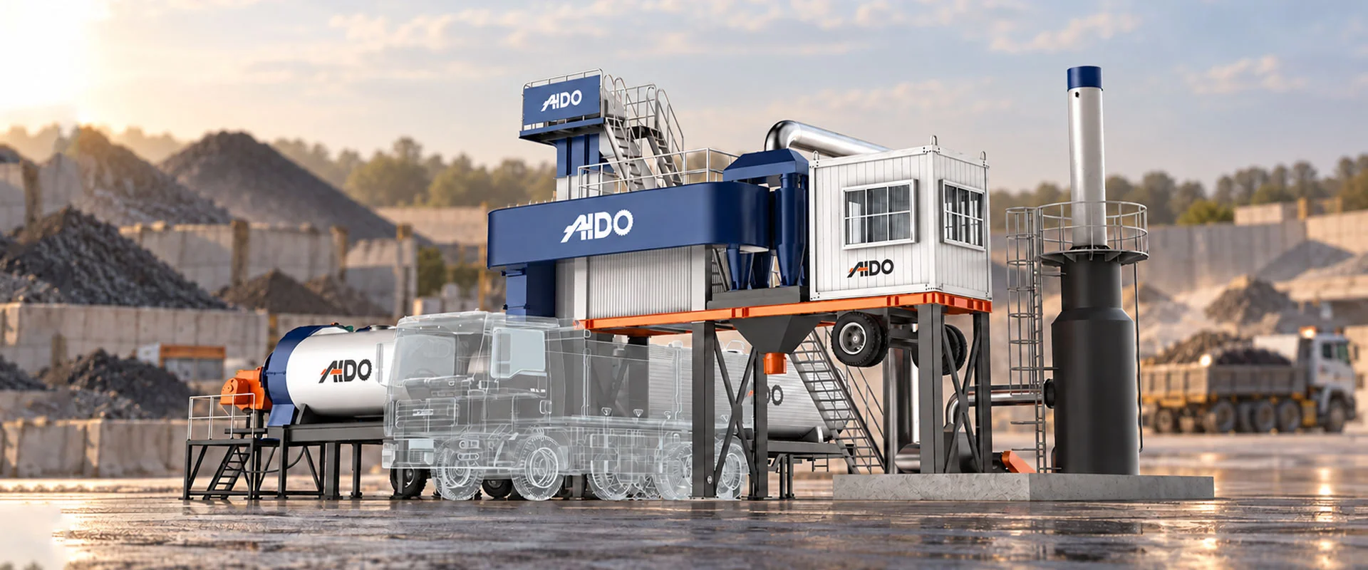 ALYT Mobile Asphalt Drum Mix Plant