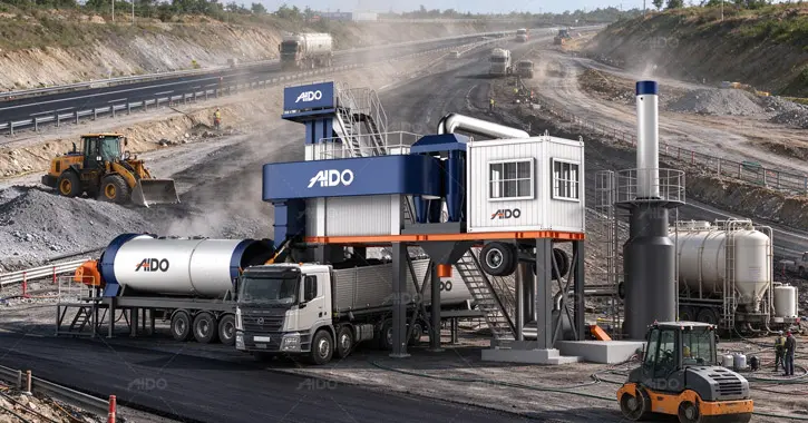 ALYT100 Mobile Type Asphalt Drum Plant