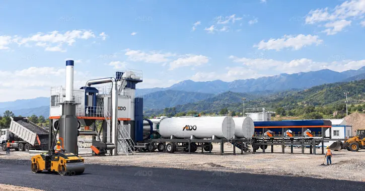 ALYT120 AIDO Drum Mix Mobile Asphalt Plant
