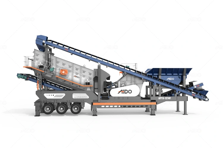 APY3-F 3 in 1 mobile impact crusher plant