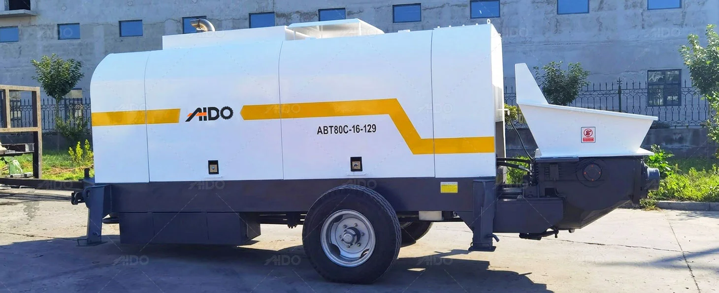 Diesel Trailer Concrete Pump for Building Construction in Russia