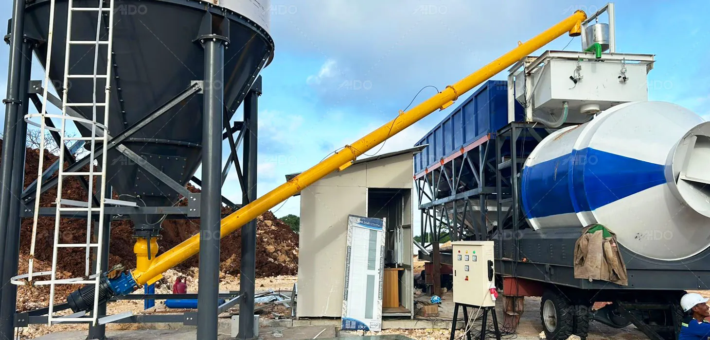 Drum-Type Concrete Batching Plant in Indonesia