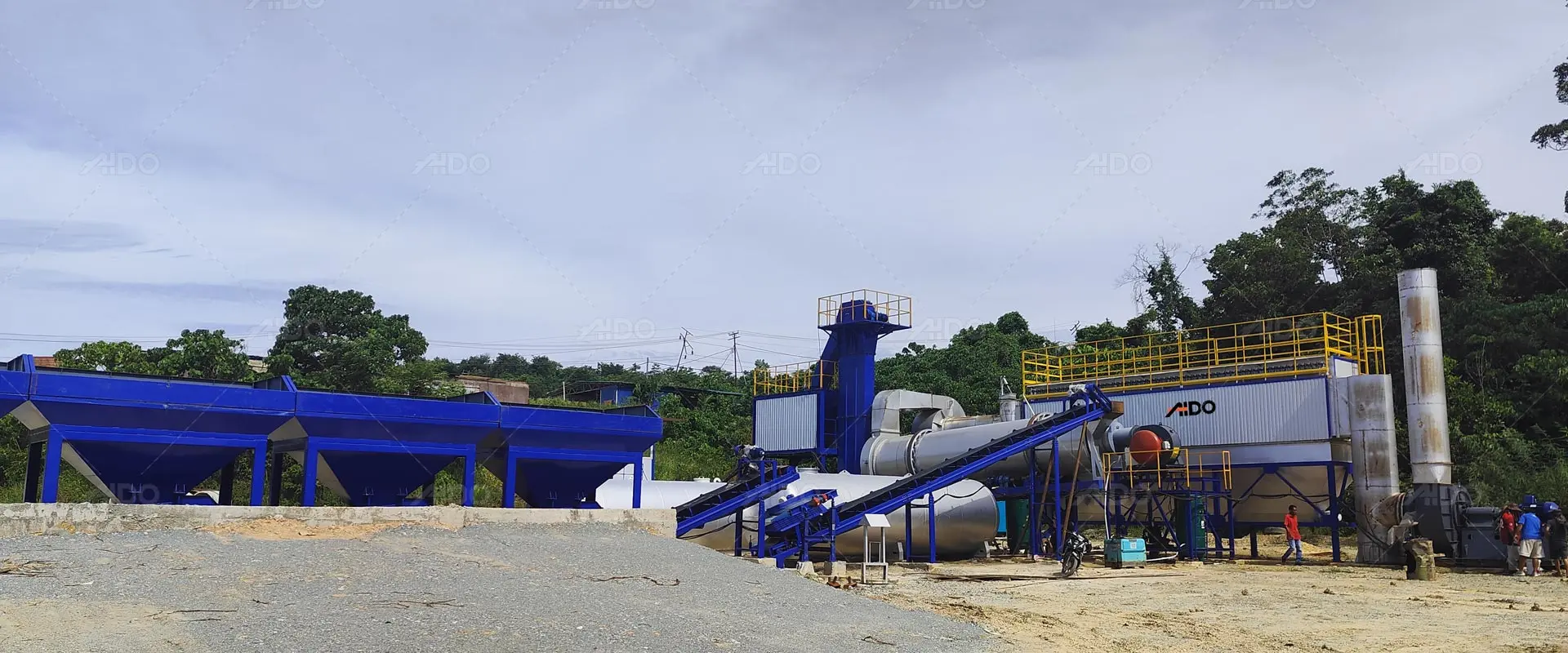 Stationary Asphalt Drum Mix Plant