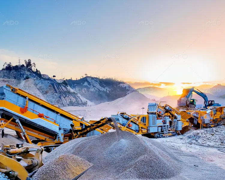crawler type mobile crusher plants