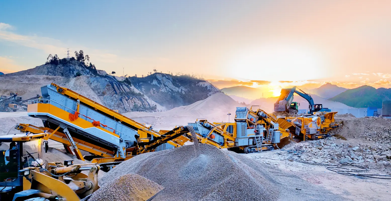 crushing plant for aggregate production