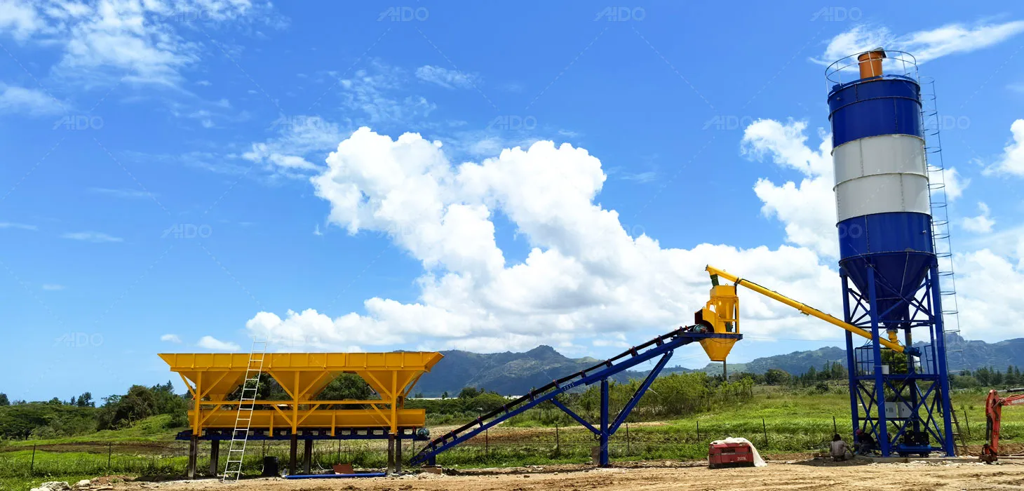 dry mix concrete batching plant for commercial concrete supply in Fiji