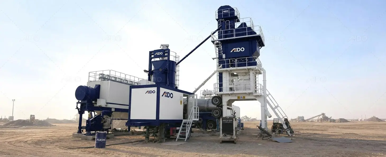 mobile batch mix asphalt plant for sale aido