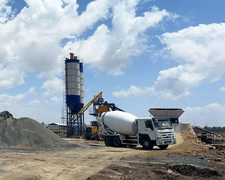 AIDO mobile batching plant banner