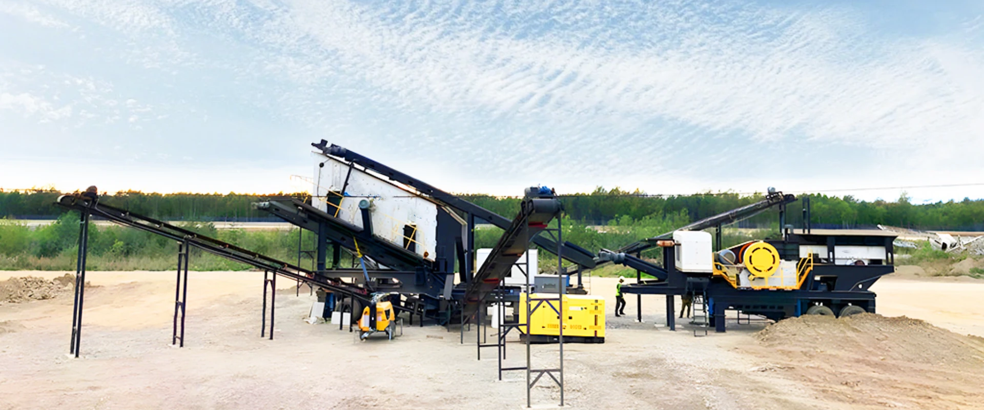 wheeled type mobile crushing plant solutions